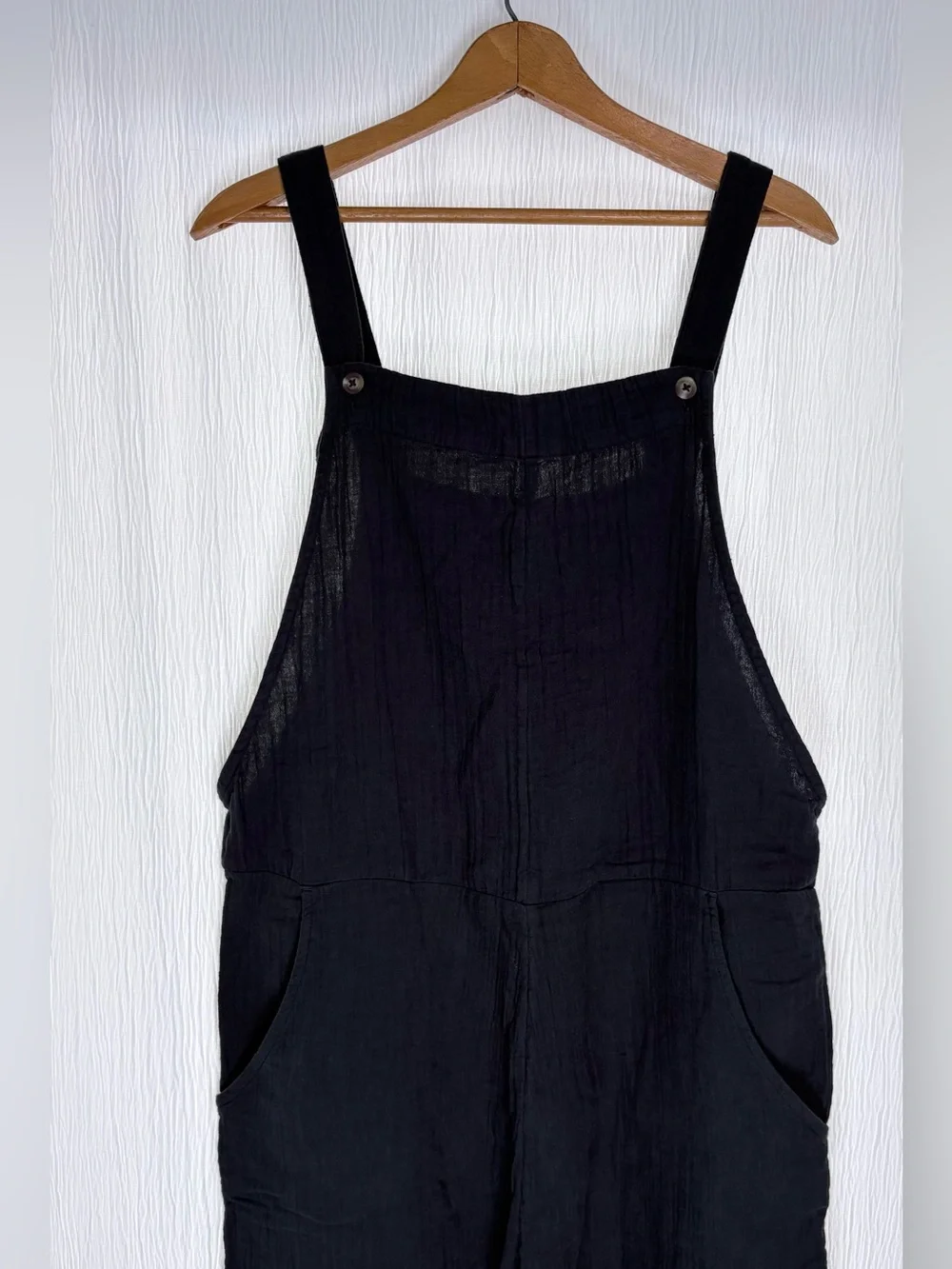 Roxy Organic Cotton Jumpsuit, Beachside Dreaming, Phantom, size Medium - Picture 7 of 15